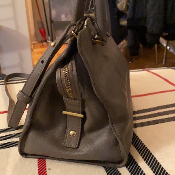 Authentic SAINT LAURENT Calfskin Small Classic Y Cabas Grey - Picture 6 of 11